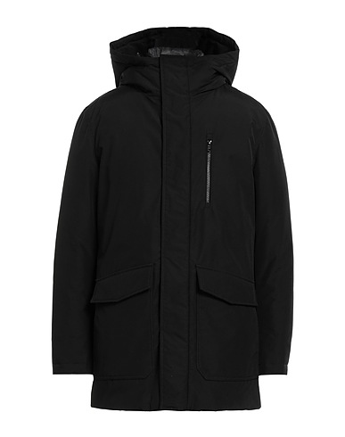 PENN-RICH WOOLRICH (PA) Cappotto Nero 60% Cotone, 40% Poliammide