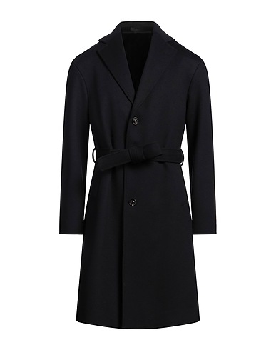 LARDINI Coat Midnight blue 100% Wool