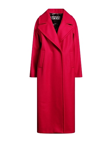 VERSACE JEANS COUTURE Coat Fuchsia 80% Wool, 20% Polyamide