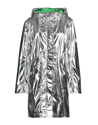 YVES SALOMON Full-length jacket YS ARMY Silver 100% Polyester