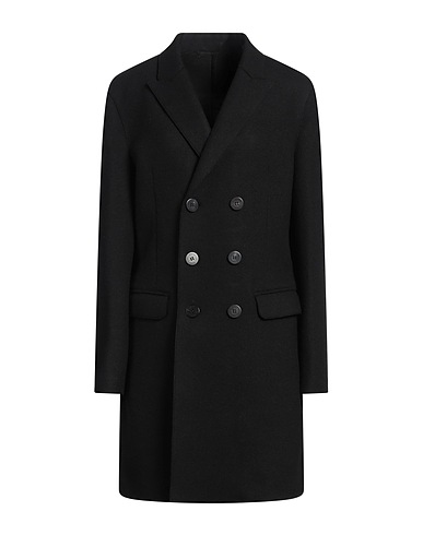 NEIL BARRETT Coat Black 80% Wool, 20% Polyamide