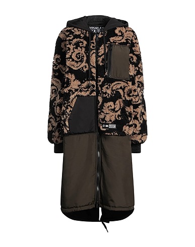 VERSACE JEANS COUTURE Teddy Coat Military green 100% Polyester