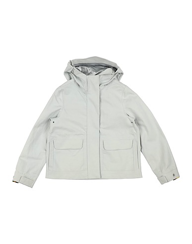 K-WAY Giubbotto Grigio chiaro 52% Lino, 48% Cotone