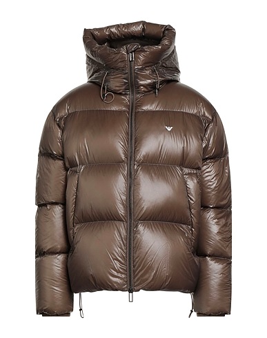 EMPORIO ARMANI Piumino Tortora 100% Poliammide