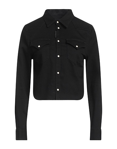 DSQUARED2 Denim jacket Black 90% Cotton, 8% Elastomultiester, 2% Elastane