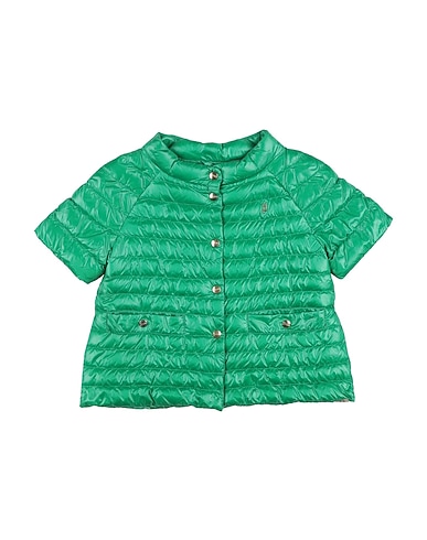 HERNO Shell jacket VERDE 100% Polyamide, Polyester, Cotton