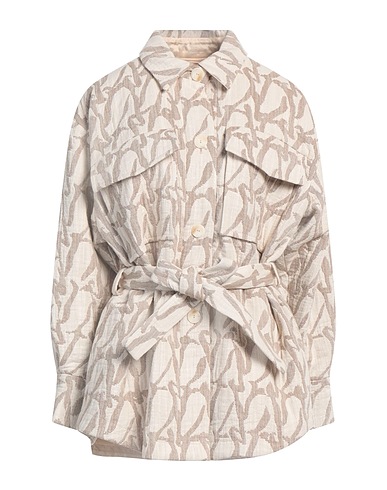 AERON Giubbotto Beige 56% Cotone, 20% Acrilico, 13% Poliestere, 9% Lana, 2% Altre Fibre