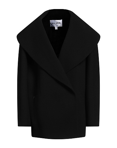 ALAÏA Coat Black 100% Virgin Wool