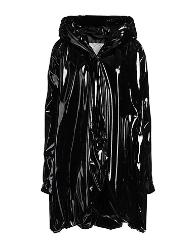 ROMEO GIGLI Full-length jacket Black 66% Polyester, 34% Polyurethane