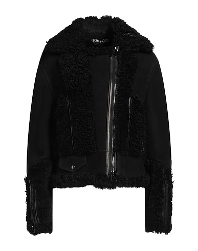 TOM FORD Kunstpelz Schwarz Lammfell