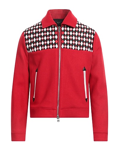 AMIRI Jacket Red 70% Wool, 30% Polyamide, Cow leather