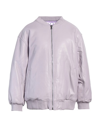 DANCASSAB Bomber Lilla 100% Pelle di agnello