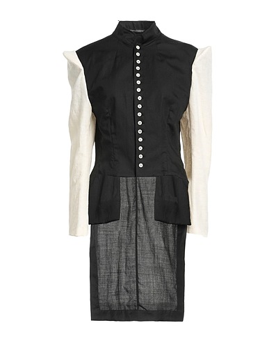 YOHJI YAMAMOTO Jacket Black 55% Cellulose, 45% Ramie, Linen, Wool