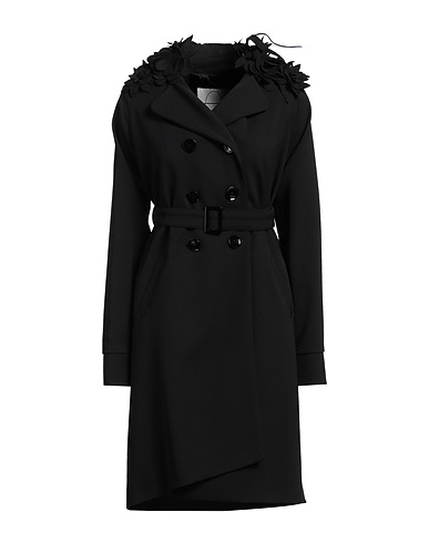 ROMEO GIGLI x EGGS Caban et veste croisée Noir 60% Viscose, 40% Laine vierge, Métal