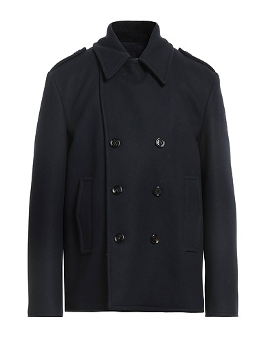 DONDUP Coat Midnight blue 75% Virgin Wool, 20% Polyamide, 5% Cashmere