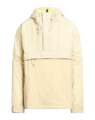 THE NORTH FACE Jacket Pastel yellow 83% Polyester, 17% Cotton