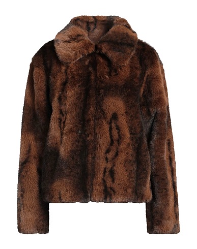 JOHN RICHMOND Teddy Coat Dark brown 100% Polyester
