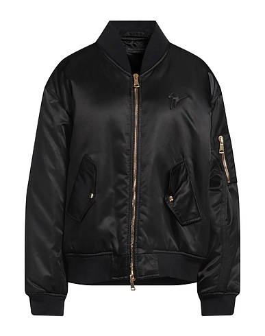 GIUSEPPE ZANOTTI Bomber Black 100% Polyamide, Elastane