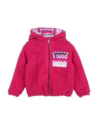 MISSONI KIDS Shell jacket Mauve 100% Polyamide, Wool, Polyester, Acrylic, Polyethylene