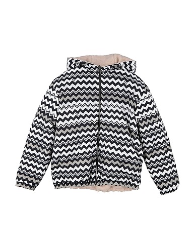 MISSONI KIDS Shell jacket Beige 100% Polyamide, Wool, Polyester, Acrylic, Polyethylene