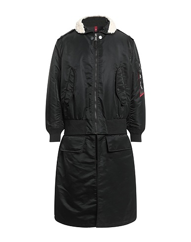 ALPHA INDUSTRIES x NEIL BARRETT Coat Black 100% Nylon