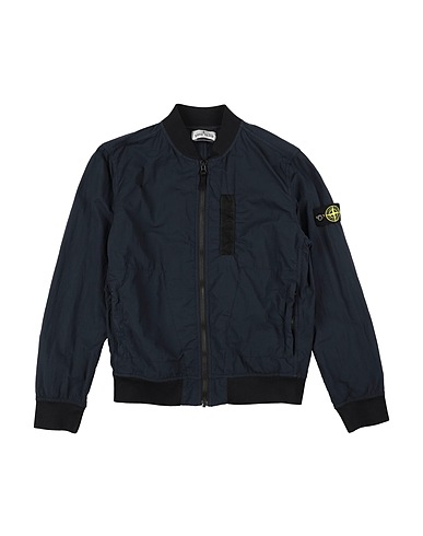 STONE ISLAND JUNIOR Jacket Midnight blue 80% Polyamide, 20% Cotton
