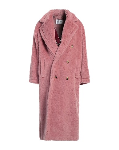 MAX MARA Teddy Coat Rosa antico 62% Lana di alpaca, 26% Lana Vergine, 12% Seta