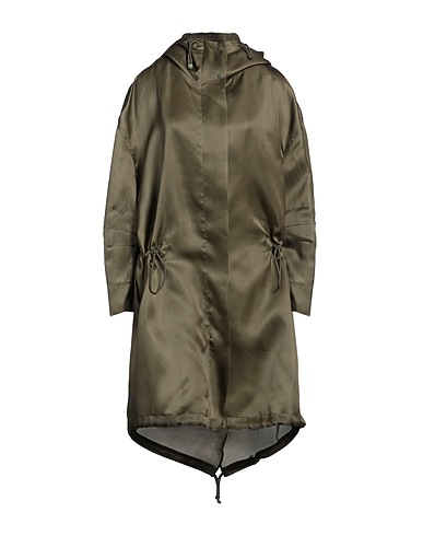 MAX MARA Parka SFILATA Verde militare 100% Seta