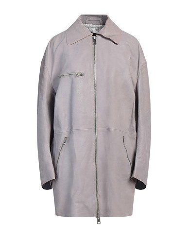 DONDUP Coat Grey 100% Lambskin