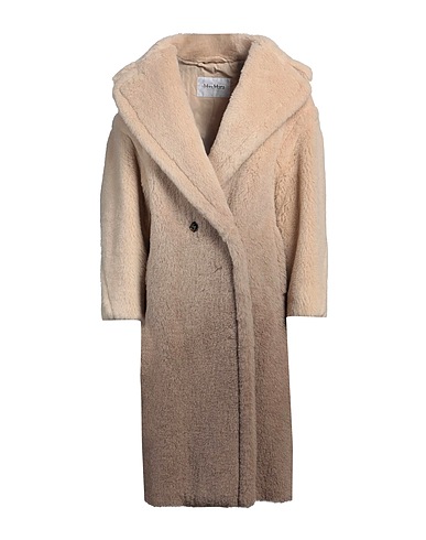 MAX MARA Teddy Coat Beige 60% Alpaca wool, 26% Virgin Wool, 14% Silk