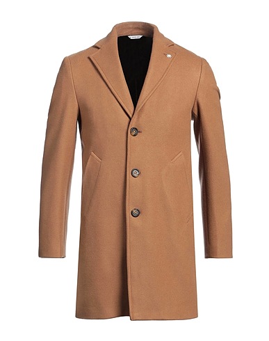 MANUEL RITZ Coat Camel 57% Polyester, 39% Acetate, 4% Wool