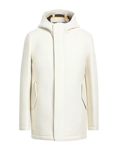 MANUEL RITZ Coat Off white 86% Polyester, 14% Wool