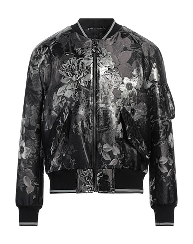 DOLCE&GABBANA Bomber Black 85% Polyester, 10% Metallic Polyester, 5% Lambswool, Cotton, Polyamide