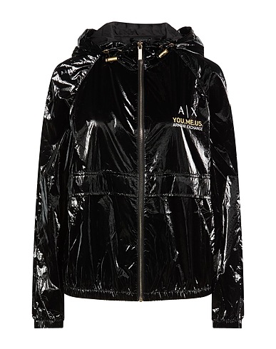 ARMANI EXCHANGE Jackets NERO 100% Polyamide, Polyurethane