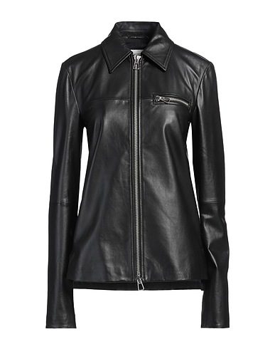 SPORTMAX Jacke Schwarz 100% Lammleder