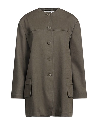 MAX MARA ピーコート＆ダブルブレスト ミリタリーグリーン コットン 100%