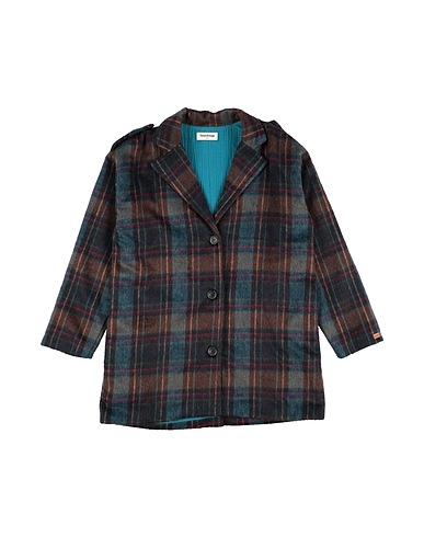 TOCOTO VINTAGE Coat Dark brown 50% Acrylic, 25% Polyester, 20% Wool, 5% Other Fibres