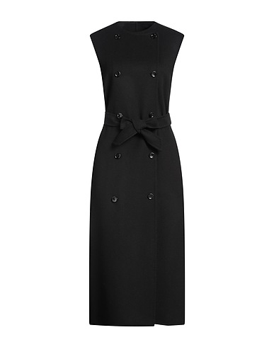 MAX MARA Coat Black 90% Virgin Wool, 10% Cashmere