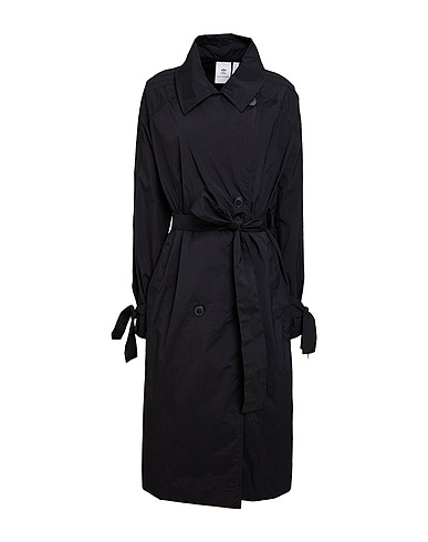 ADIDAS ORIGINALS x KSENIA SCHNAIDER Caban e doppio petto KSENIA TRENCH
 Nero 88% Poliammide, 12% Elastan