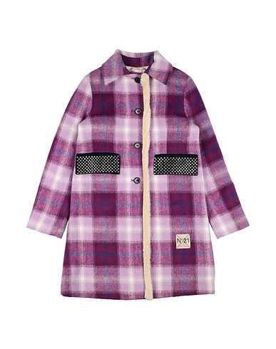 N°21 Coat Purple 40% Acrylic, 38% Polyester, 22% Wool