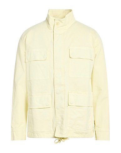 CROSSLEY Jacket Pastel yellow 97% Cotton, 3% Elastane