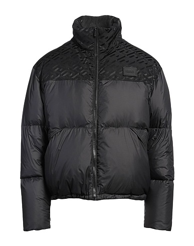 VERSACE Shell  jacket Black 100% Polyamide