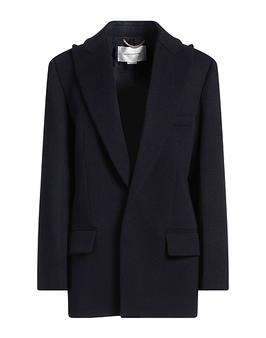 VICTORIA BECKHAM Cappotto Blu notte 90% Lana, 10% Cachemire, Ottone, Poliestere