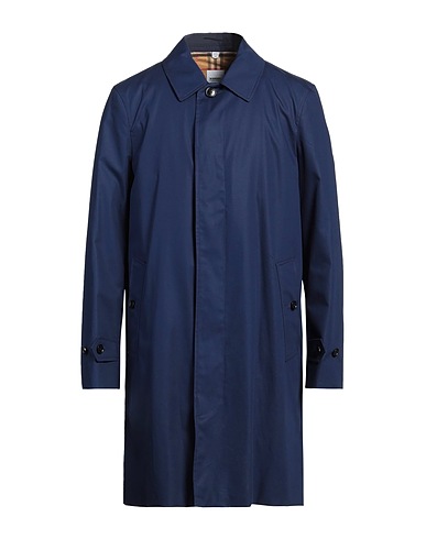 BURBERRY Full-length jacket Navy blue 100% Cotton