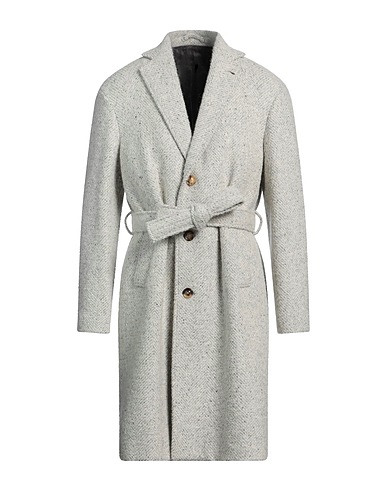 LARDINI Coat Off white 37% Wool, 26% Synthetic fibers, 15% Silk, 11% Mohair wool, 11% Alpaca wool