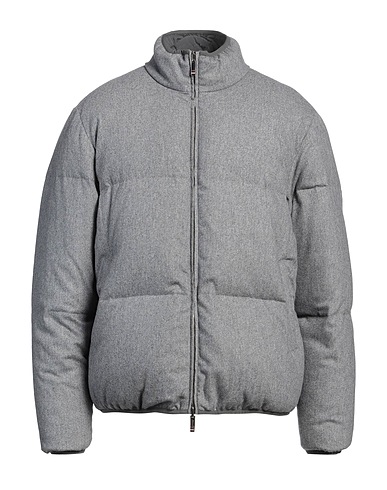 THOM BROWNE Shell  jacket Grey 90% Wool, 10% Cashmere