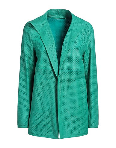 PEARLS Jacke Smaragdgrün Leder