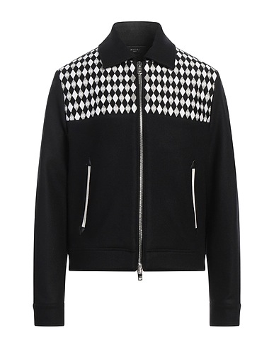 AMIRI Jacket Black 75% Wool, 25% Polyamide, Cow leather