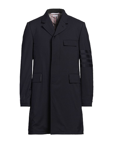 THOM BROWNE Full-length jacket Midnight blue 100% Wool
