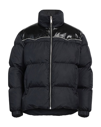 BALLY Shell  jacket Black 100% Nylon, Sheepskin